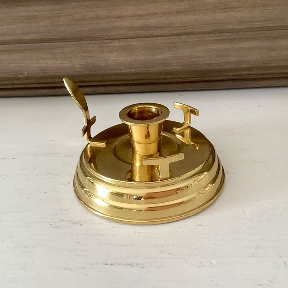 PartyLite Chamber Lamp Brass Candlestick Taper Candle Holder Base Retired Decor - Picture 9 of 9